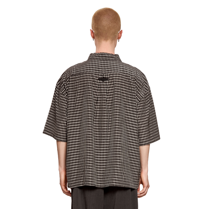 GINGHAM SHIRT - BLACK&WHITE