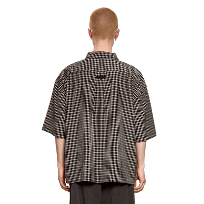 GINGHAM SHIRT - BLACK&WHITE