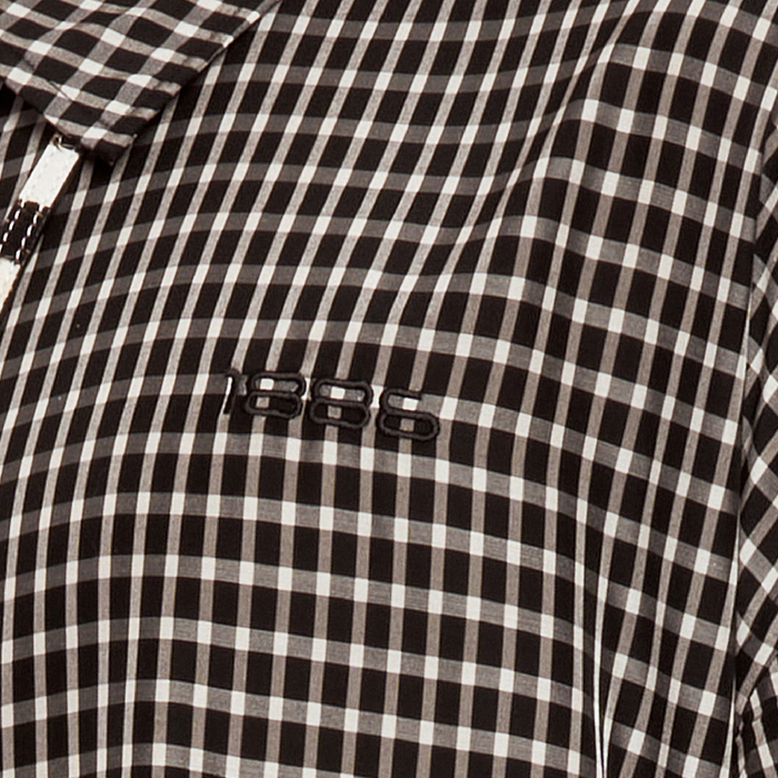 GINGHAM SHIRT - BLACK&WHITE