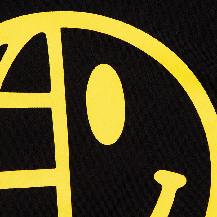 Global Psychedelic Disco 1972 Yellow Back Print - Tshirt - Black