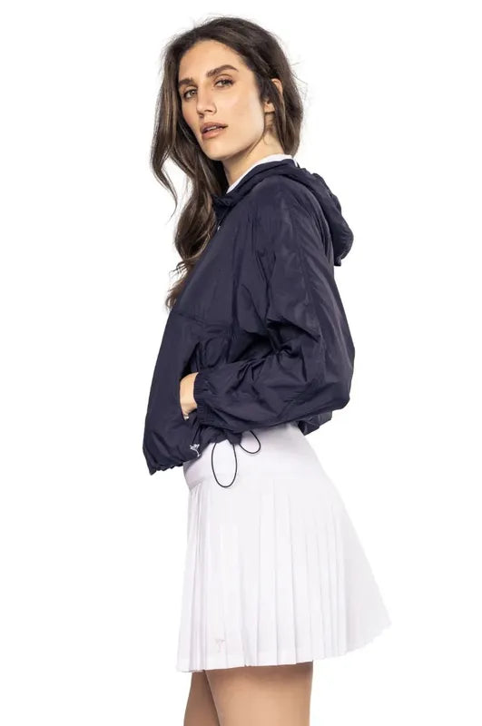 Golftini Flirty Varsity Pleat Skort - White