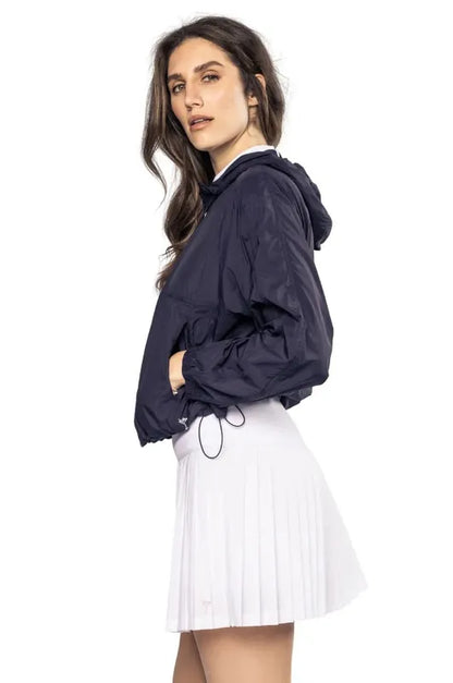 Golftini Flirty Varsity Pleat Skort - White