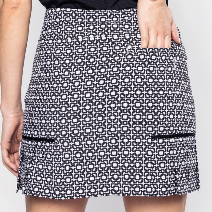 Golftini Goes With Everything Performance Skort - Black/White