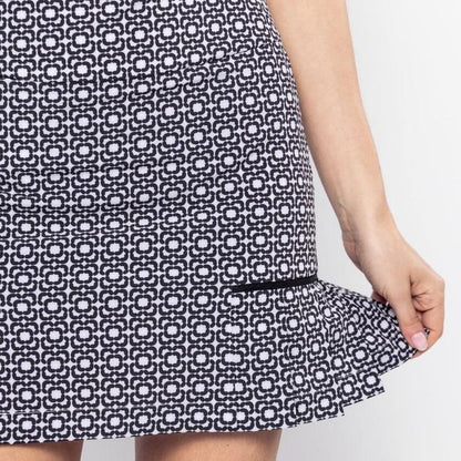 Golftini Goes With Everything Performance Skort - Black/White