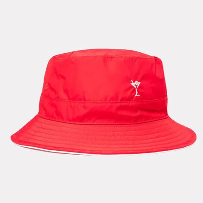 Golftini GP Reversible Bucket Hat Red/White