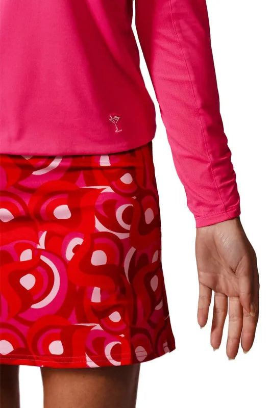 Golftini L/S Lisa Polo - Hot Pink