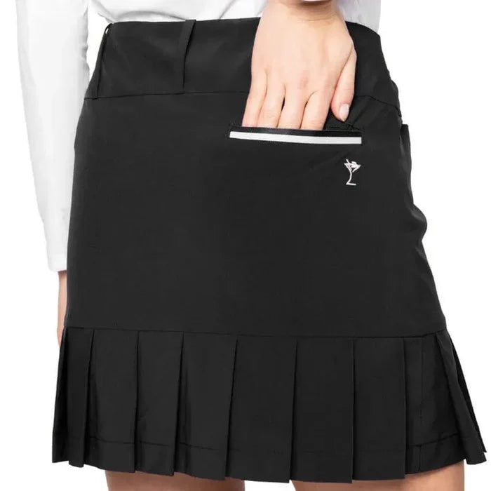 Golftini Susan Performance Pleat Skort - Black