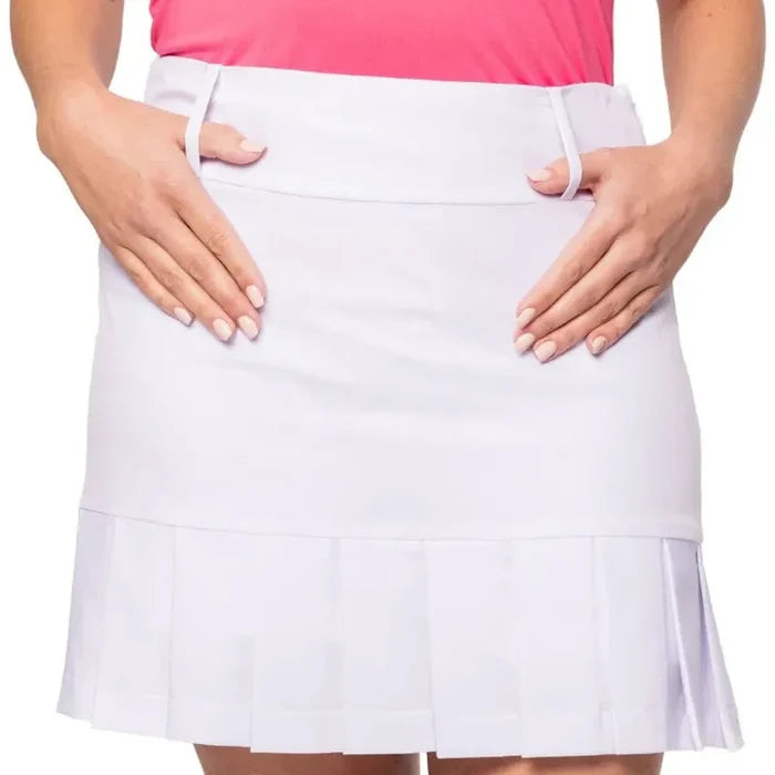 Golftini Susan Performance Pleat Skort - White