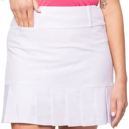 Golftini Susan Performance Pleat Skort - White