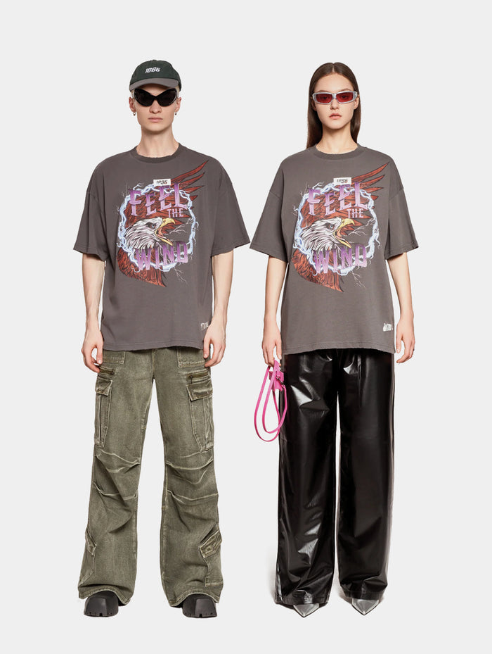 GRAPHIC T-SHIRT- GREY