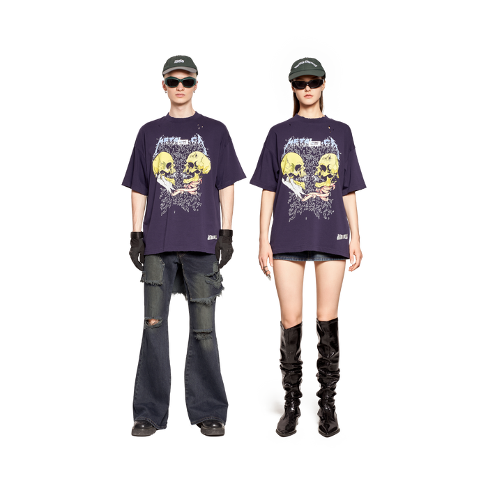 GRAPHIC T-SHIRT- NAVY