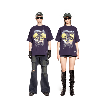 GRAPHIC T-SHIRT- NAVY