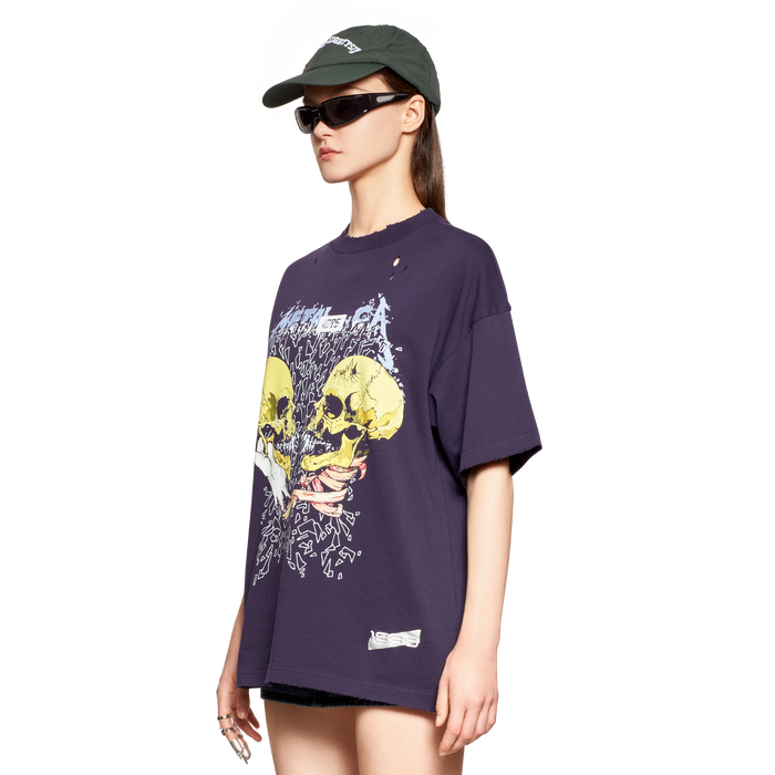 GRAPHIC T-SHIRT- NAVY