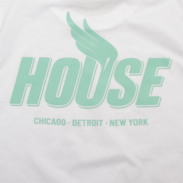 Green Peak House Back Print - Tshirt - White