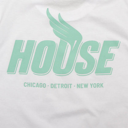 Green Peak House Back Print - Tshirt - White