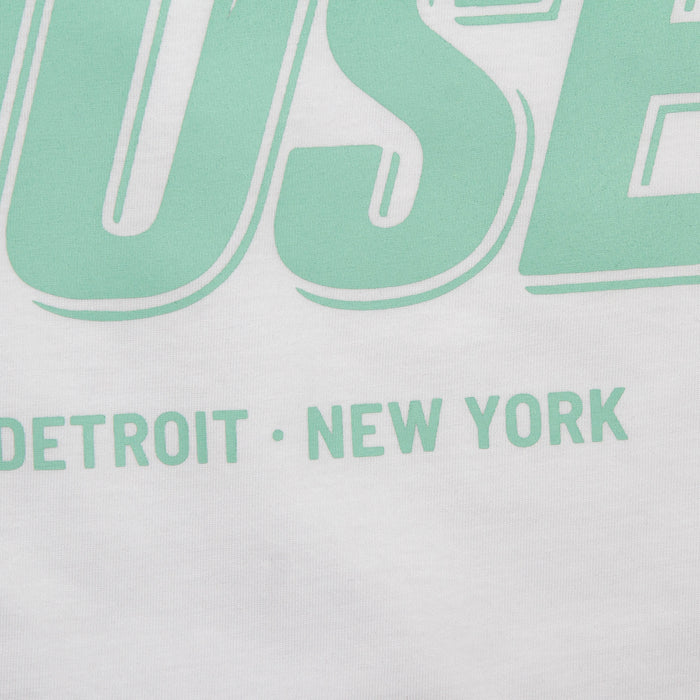 Green Peak House Back Print - Tshirt - White