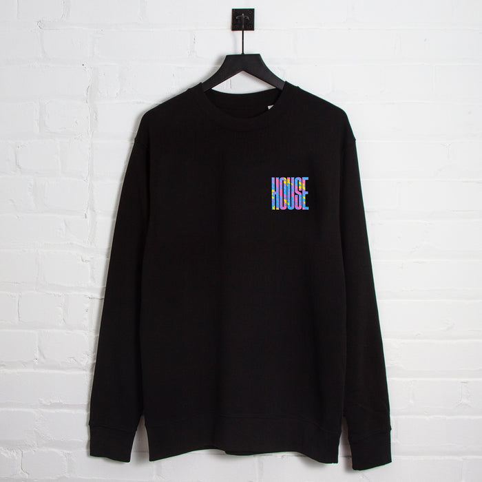 Haze Higher House Back Print - Sweatshirt - Black