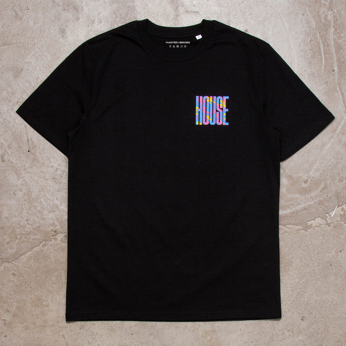 Haze Higher House Back Print - Tshirt - Black