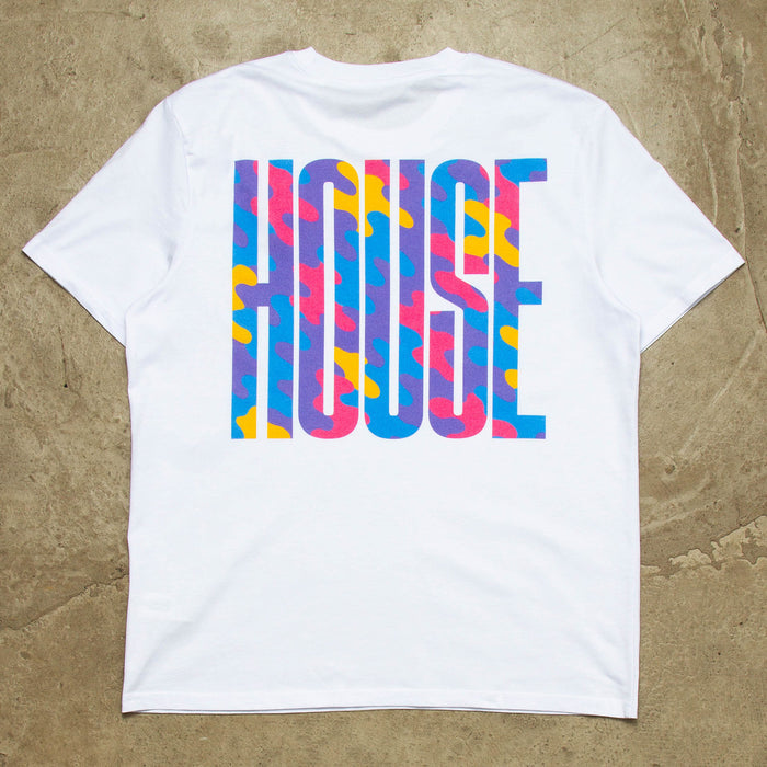 Haze Higher House Front Print - Tshirt - White