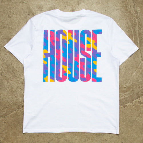 Haze Higher House Front Print - Tshirt - White