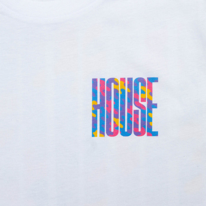 Haze Higher House Front Print - Tshirt - White