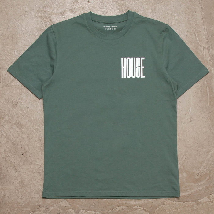 Higher House Back Print - Tshirt - Green