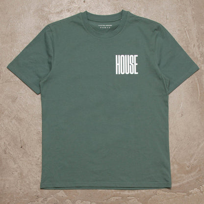 Higher House Back Print - Tshirt - Green