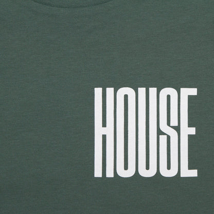 Higher House Back Print - Tshirt - Green