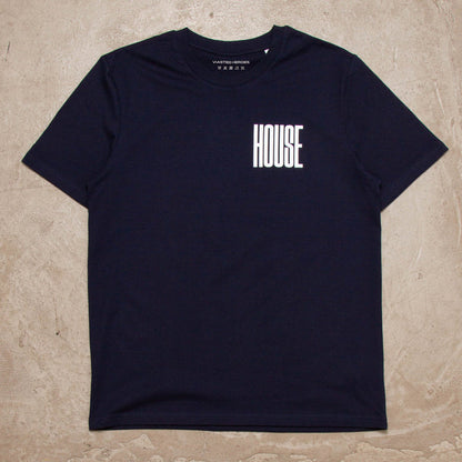 Higher House Back Print - Tshirt - Navy