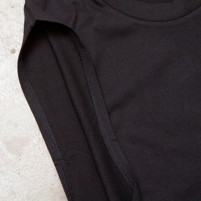 Higher House Front Print - Tank Tshirt - Black