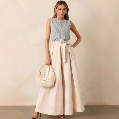 Horizon Pleated Belted Trousers