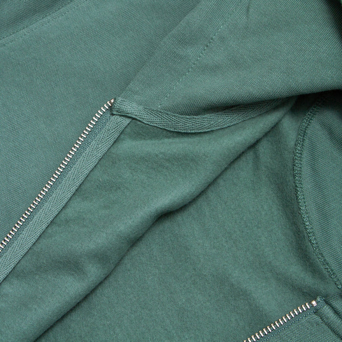 Illegal Rave Crest - Zipped Hood - Green