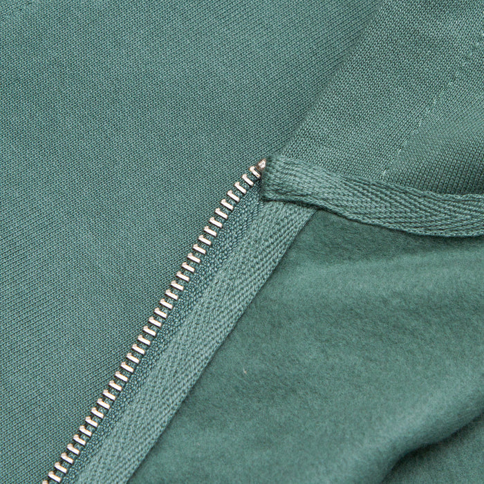 Illegal Rave Crest - Zipped Hood - Green