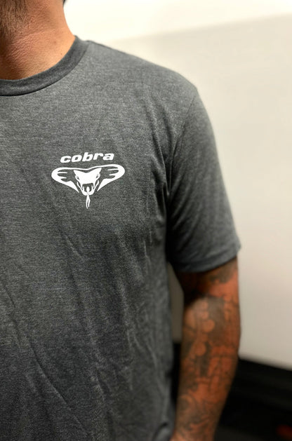 Men's Charcoal Grey & White Cobra T-Shirt