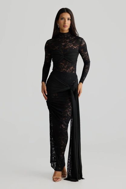 Celeste Skirt - Black Lace