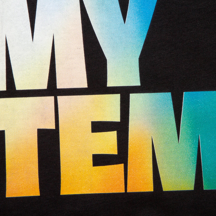 In My System Front Print - Tshirt - Black