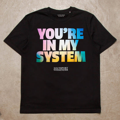 In My System Front Print - Tshirt - Black