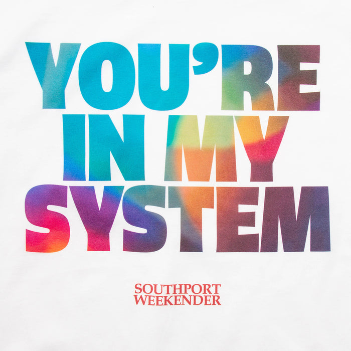 In My System Front Print - Tshirt - White
