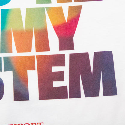 In My System Front Print - Tshirt - White