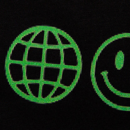 Invader Psychedelic Disco 1972 Back Print - Tshirt - Black
