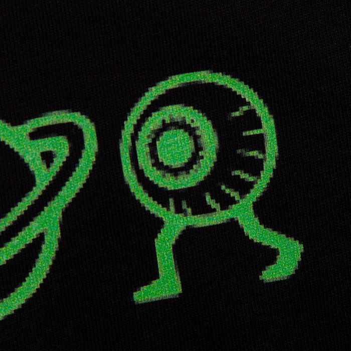 Invader Psychedelic Disco 1972 Back Print - Tshirt - Black