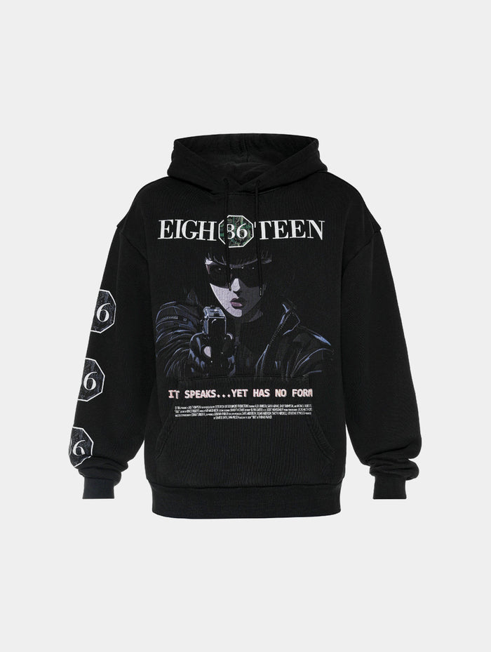 IT SPEAKS HOODIE - BLACK