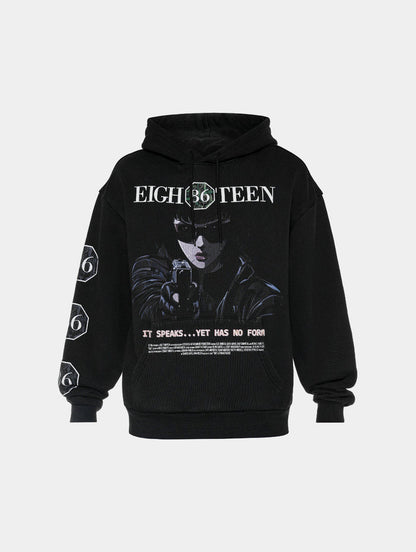 IT SPEAKS HOODIE - BLACK