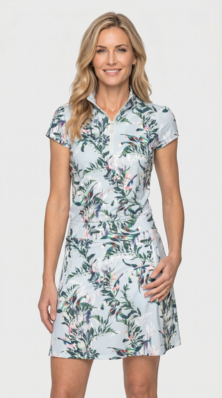 Kastel Botanical Skort (17") - Powder Blue