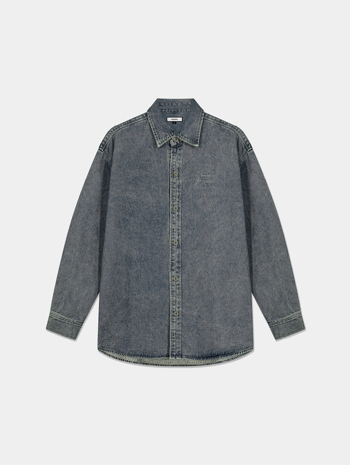 LIGHT WASH DENIM SHIRT