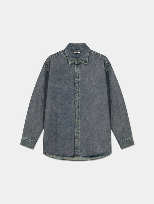 LIGHT WASH DENIM SHIRT