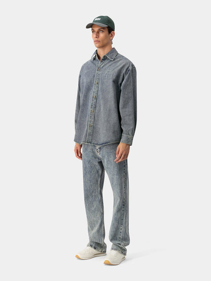 LIGHT WASH DENIM SHIRT