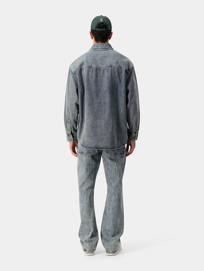 LIGHT WASH DENIM SHIRT