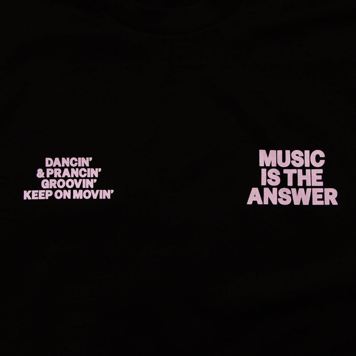 Ltd Crest Music Answer - Tshirt - Black