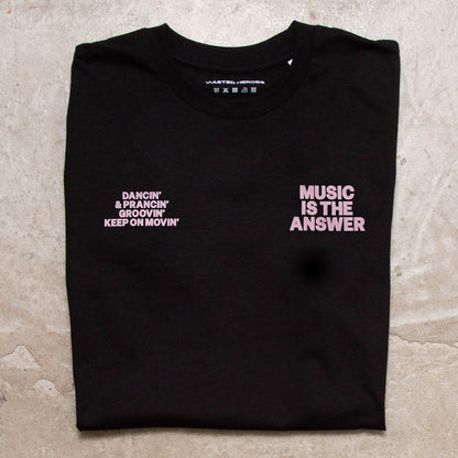 Ltd Crest Music Answer - Tshirt - Black